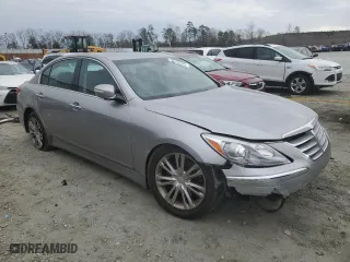 2012 Hyundai Genesis 3.8L with VIN KMHGC4DD9CU190416, listed as a Copart auction lot 48166425 with 146,948 mi miles and Salvage Title. Bid and sale history available at carsss.com. Image 4.