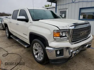 2014 GMC Sierra 1500 SLT with VIN 3GTU2VEC1EG382439, listed as a Copart auction lot 51769985 with 124,125 mi miles and Salvage Title. Bid and sale history available at DreamBid. Image 4.