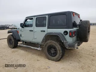 2023 Jeep Wrangler Willys with VIN 1C4HJXDN6PW664826, listed as a Copart auction lot 43116525 with 20,004 mi miles and Salvage Title. Bid and sale history available at DreamBid. Image 2.