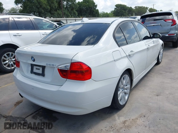 2007 BMW 3 Series 328i with VIN WBAVA37577NL11991, listed as a IAAI auction lot 42546909 with 185,804 mi miles and . Bid and sale history available at DreamBid. Image 4.