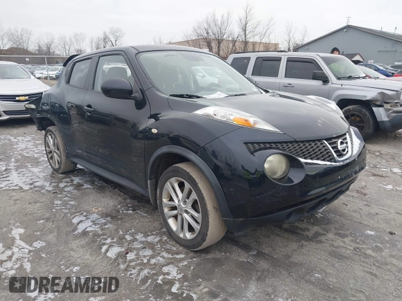 2011 Nissan Juke SL with VIN JN8AF5MV5BT018344, listed as a IAAI auction lot 41214454 with 153,110 mi miles. Bid and sale history available at carsss.com. Image 1.