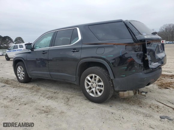 2021 Chevrolet Traverse LS with VIN 1GNERFKWXMJ160216, listed as a Copart auction lot 44909275 with 114,667 mi miles and Salvage Title. Bid and sale history available at carsss.com. Image 2.