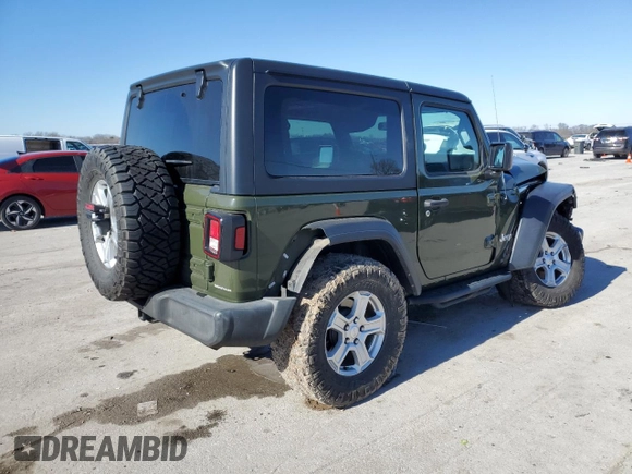 2020 Jeep Wrangler Sport S с VIN 1C4GJXAN4LW350067, выставлен на аукционе Copart как лот 89329535 с пробегом 74 668 миль миль и Списание • Salvage title. История ставок и продаж доступна на DreamBid. Изображение 3.