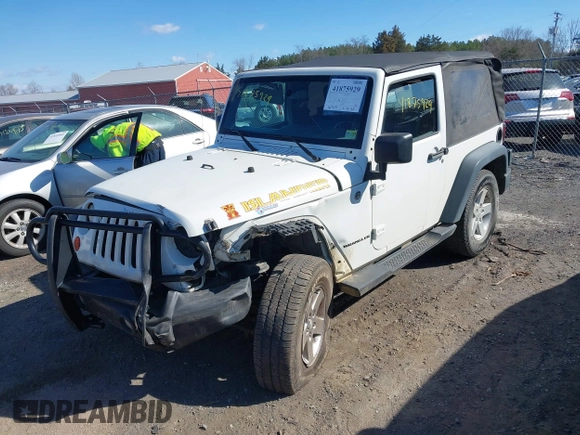 2010 Jeep Wrangler Sport with VIN 1J4GA2D11AL161770, listed as a IAAI auction lot 41875929 with 164,954 mi miles and . Bid and sale history available at carsss.com. Image 17.