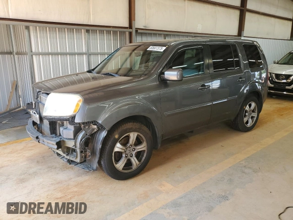 2012 Honda Pilot EX-L with VIN 5FNYF4H50CB058303, listed as a Copart auction lot 60607375 with 147,939 mi miles and Salvage title. Bid and sale history available at DreamBid. Image 1.
