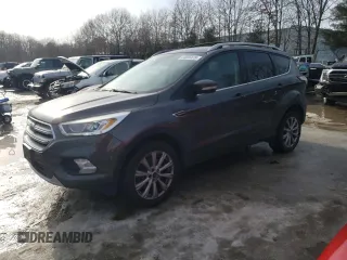 2017 Ford Escape Titanium with VIN 1FMCU9JD2HUC30095, listed as a Copart auction lot 44039475 with 121,325 mi miles and Salvage Title. Bid and sale history available at carsss.com. Image 1.