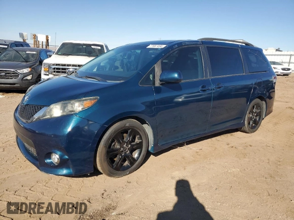 2011 Toyota Sienna SE with VIN 5TDXK3DC1BS088684, listed as a Copart auction lot 77667494 with 176,673 mi miles and Non Repairable. Bid and sale history available at carsss.com. Image 1.