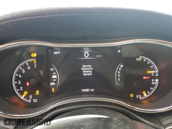2014 Jeep Grand Cherokee Overland with VIN 1C4RJFCG7EC572298, listed as a Copart auction lot 83970004 with 104,861 mi miles and Salvage Title. Bid and sale history available at DreamBid. Image 9.