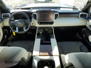 2023 Toyota Tundra Capstone Hybrid with VIN 5TFVC5DB1PX035587, listed as a Copart auction lot 87894665 with 3,056 mi miles and Salvage title. Bid and sale history available at DreamBid. Image 8.