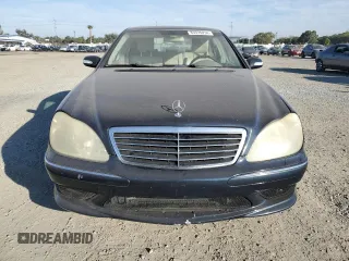 2003 Mercedes-Benz S-Class 5.0L with VIN WDBNG75JX3A376780, listed as a Copart auction lot 83376234 with 202,472 mi miles and Clean Title. Bid and sale history available at carsss.com. Image 5.