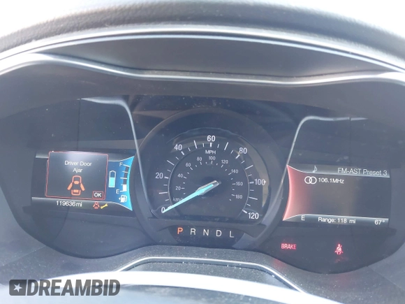 2018 Ford Fusion Hybrid SE with VIN 3FA6P0LU1JR243022, listed as a IAAI auction lot 41470052 with 119,636 mi miles. Bid and sale history available at carsss.com. Image 7.