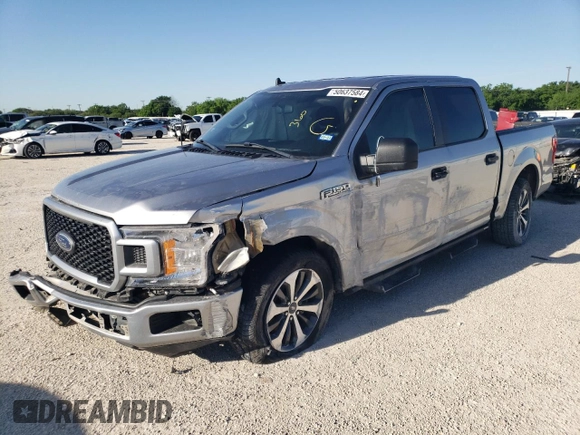 2020 Ford F-150 XL with VIN 1FTEW1C57LKE70956, listed as a Copart auction lot 50637584 with 101,108 mi miles and Salvage Title. Bid and sale history available at carsss.com. Image 1.