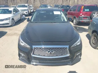 2019 Infiniti Q50 3.0t LUXE with VIN JN1EV7AR6KM591124, listed as a IAAI auction lot 41683686 with 66,529 mi miles. Bid and sale history available at carsss.com. Image 12.