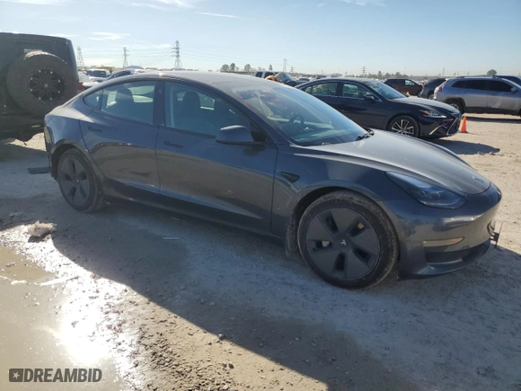 2021 Tesla Model 3 Long Range with VIN 5YJ3E1EB2MF927944, listed as a Copart auction lot 47074005 with 37,594 mi miles and Salvage Title. Bid and sale history available at carsss.com. Image 4.