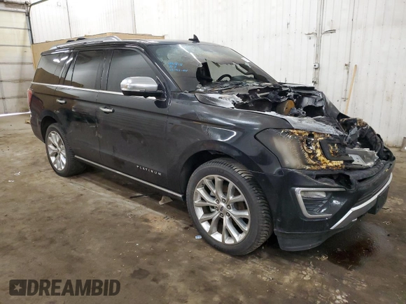 2018 Ford Expedition Platinum with VIN 1FMJU1MT1JEA07588, listed as a Copart auction lot 87617425 with 0 mi miles and Salvage Title. Bid and sale history available at carsss.com. Image 4.