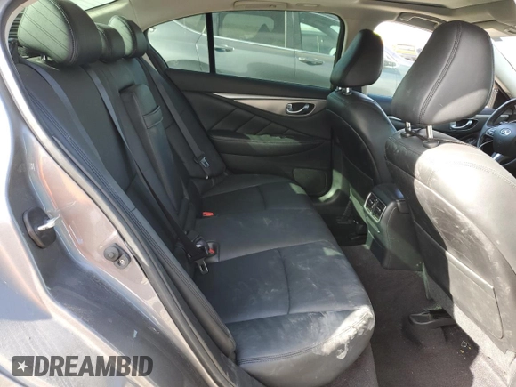 2015 Infiniti Q50 Premium with VIN JN1BV7AR6FM409737, listed as a Copart auction lot 53280395 with 65,963 mi miles and Salvage Title. Bid and sale history available at carsss.com. Image 10.
