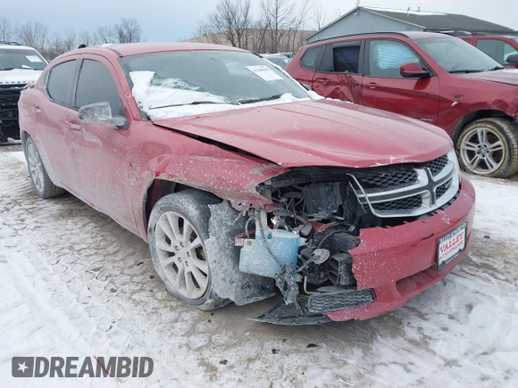 2012 Dodge Avenger SE with VIN 1C3CDZAG9CN280630, listed as a IAAI auction lot 41385099 with 123,878 mi miles and . Bid and sale history available at DreamBid. Image 1.
