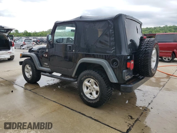 2006 Jeep Wrangler X with VIN 1J4FA39SX6P719070, listed as a Copart auction lot 55598455 with 110,741 mi miles and Salvage title. Bid and sale history available at DreamBid. Image 2.