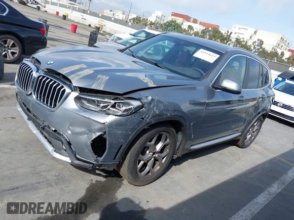 2024 BMW X3 sDrive30i with VIN 5UX43DP02R9U43683, listed as a IAAI auction lot 41934613 with 2,130 mi miles and . Bid and sale history available at DreamBid. Image 14.