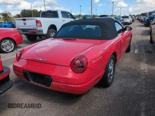 2004 Ford Thunderbird Deluxe z VIN 1FAHP60A84Y102847, wystawiony jako Copart lot #75357864 z przebiegiem Nie podano mil oraz Szkoda całkowita • Salvage title. Historia ofert i sprzedaży dostępna na DreamBid. Obrazek 6.