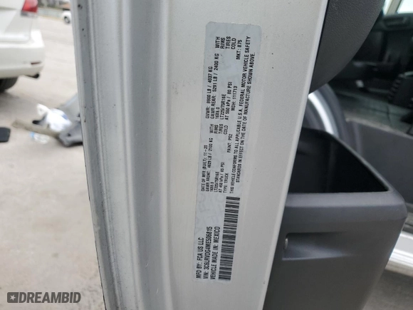 2021 Ram ProMaster Cargo Van with VIN 3C6LRVDG4ME506815, listed as a Copart auction lot 81962444 with 54,196 mi miles and Salvage Title. Bid and sale history available at carsss.com. Image 13.