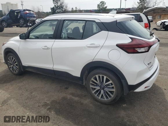 2024 Nissan Kicks SV with VIN 3N1CP5CV9RL529026, listed as a Copart auction lot 48770075 with 21,411 mi miles and Salvage Title. Bid and sale history available at carsss.com. Image 2.