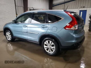 2013 Honda CR-V EX-L with VIN 5J6RM4H71DL033219, listed as a Copart auction lot 52602545 with 120,312 mi miles and Salvage Title. Bid and sale history available at carsss.com. Image 2.