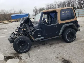2000 Jeep Wrangler SE with VIN 1J4FA29PXYP746021, listed as a Copart auction lot 51023485 with 0 mi miles and Salvage Title. Bid and sale history available at carsss.com. Image 1.