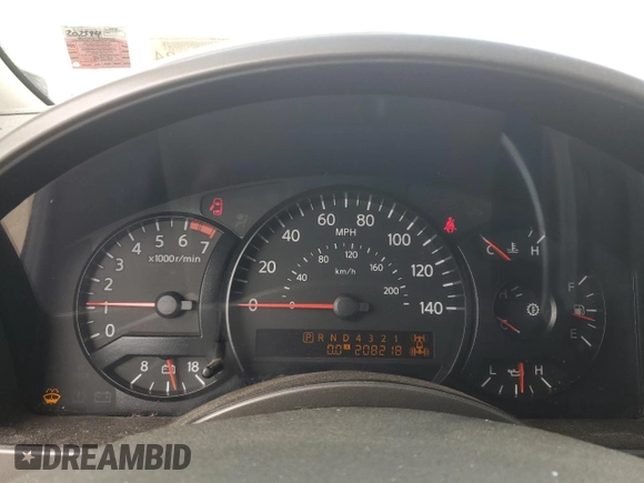 2005 Nissan Titan LE with VIN 1N6AA07B75N502911, listed as a Copart auction lot 47319305 with 208,218 mi miles and Clean Title. Bid and sale history available at carsss.com. Image 9.
