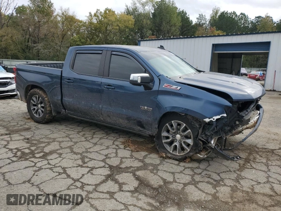 2022 Chevrolet Silverado 1500 LT with VIN 3GCUDDED7NG530042, listed as a Copart auction lot 80286474 with 61,794 mi miles and Salvage Title. Bid and sale history available at DreamBid. Image 4.