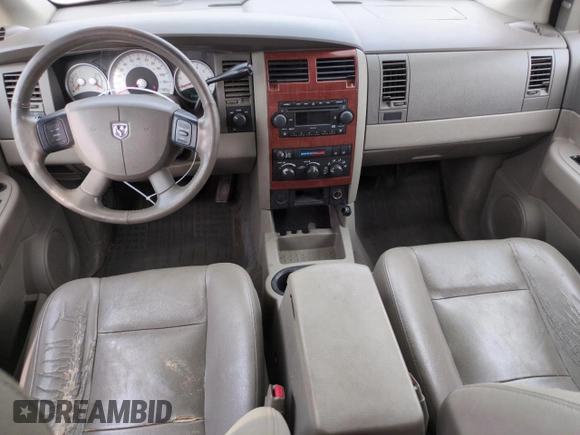2005 Dodge Durango SLT with VIN 1D4HB48D95F529241, listed as a Copart auction lot 58195995 with 243,097 mi miles and Salvage title. Bid and sale history available at DreamBid. Image 8.