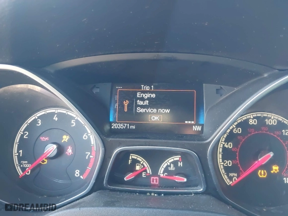 2015 Ford Focus ST with VIN 1FADP3L98FL207998, listed as a IAAI auction lot 41880849 with 203,571 mi miles. Bid and sale history available at carsss.com. Image 7.