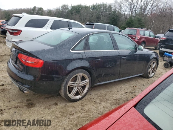 2013 Audi S4 Prestige with VIN WAUKGAFLXDA160587, listed as a Copart auction lot 51561604 with 84,320 mi miles and Non Repairable. Bid and sale history available at carsss.com. Image 3.