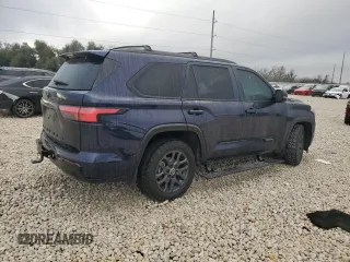 2024 Toyota Sequoia SR5 with VIN 7SVAAAAA7RX003132, listed as a Copart auction lot 44056145 with 20,510 mi miles and Salvage Title. Bid and sale history available at carsss.com. Image 3.