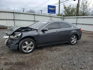 2012 Acura TSX Tech Pkg with VIN JH4CU2F60CC010232, listed as a Copart auction lot 49261115 with 124,878 mi miles and Salvage Title. Bid and sale history available at carsss.com. Image 1.