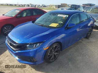 2020 Honda Civic Sedan Sport with VIN 2HGFC2F89LH584085, listed as a Copart auction lot 80294584 with 47,750 mi miles and Non Repairable. Bid and sale history available at carsss.com. Image 1.