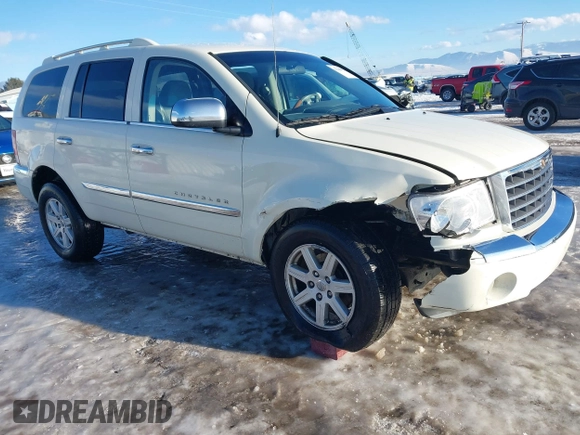 2008 Chrysler Aspen Limited with VIN 1A8HX58278F106500, listed as a IAAI auction lot 41265952 with 248,907 mi miles and . Bid and sale history available at DreamBid. Image 1.