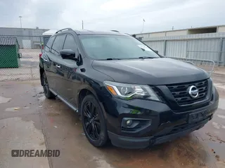 2018 Nissan Pathfinder SV with VIN 5N1DR2MN8JC649677, listed as a IAAI auction lot 41864365 with 104,475 mi miles. Bid and sale history available at carsss.com. Image 1.