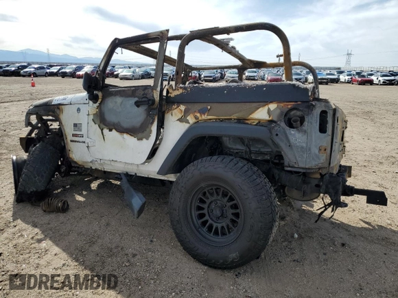 2011 Jeep Wrangler Sport with VIN 1J4AA2D16BL597151, listed as a Copart auction lot 47617885 with Not Provided miles and Non Repairable. Bid and sale history available at carsss.com. Image 2.