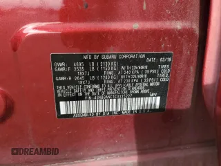 2019 Subaru Outback Limited with VIN 4S4BSANC1K3335227, listed as a Copart auction lot 49123495 with 155,131 mi miles and Salvage Title. Bid and sale history available at DreamBid. Image 14.