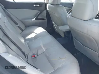 2006 Lexus IS 250 with VIN JTHCK262565004308, listed as a IAAI auction lot 42037646 with 199,729 mi miles and . Bid and sale history available at DreamBid. Image 8.