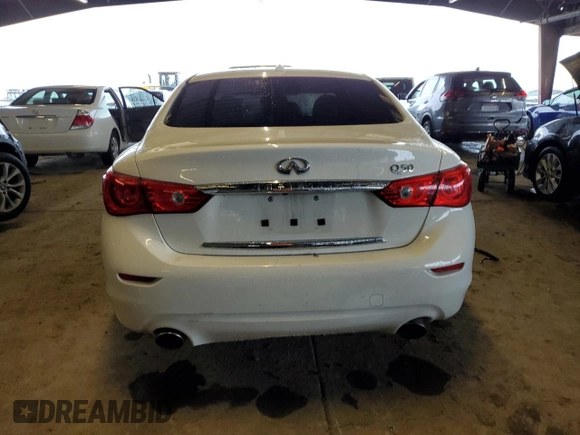2017 Infiniti Q50 Signature Edition with VIN JN1EV7AP5HM739948, listed as a Copart auction lot 44012225 with 93,697 mi miles and Salvage Title. Bid and sale history available at DreamBid. Image 6.