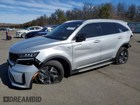 2021 Kia Sorento EX with VIN KNDRH4LG0M5033315, listed as a Copart auction lot 47293725 with 50,214 mi miles and Salvage title. Bid and sale history available at DreamBid. Image 1.