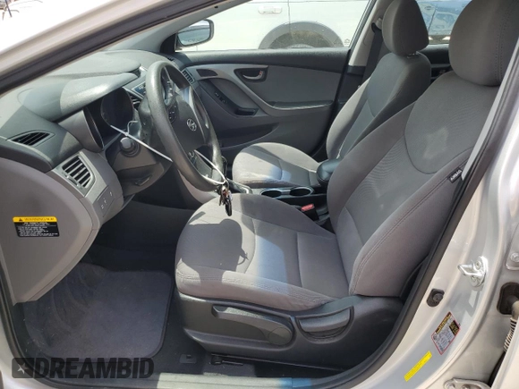2015 Hyundai Elantra SE with VIN 5NPDH4AE6FH651267, listed as a Copart auction lot 54193205 with 111,874 mi miles and Salvage Title. Bid and sale history available at DreamBid. Image 7.