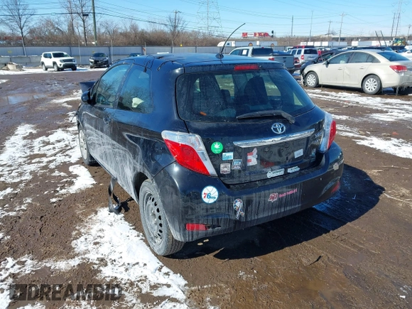2012 Toyota Yaris L with VIN JTDJTUD33CD520102, listed as a IAAI auction lot 41621530 with 133,144 mi miles. Bid and sale history available at carsss.com. Image 3.