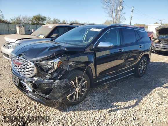 2019 GMC Terrain Denali with VIN 3GKALXEXXKL187803, listed as a Copart auction lot 78712724 with 73,542 mi miles and Salvage Title. Bid and sale history available at carsss.com. Image 1.