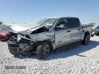 2024 Ram 1500 Big Horn with VIN 1C6SRFFT0RN179540, listed as a Copart auction lot 52899215 with 14,639 mi miles and Salvage title. Bid and sale history available at DreamBid. Image 1.