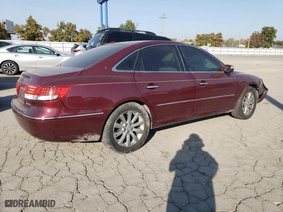 2009 Hyundai Azera Limited with VIN KMHFC46F09A372218, listed as a Copart auction lot 76896764 with 138,450 mi miles and Salvage Title. Bid and sale history available at carsss.com. Image 3.