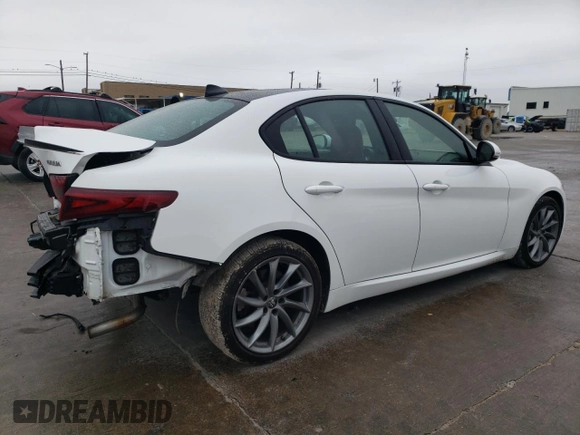 2022 Alfa Romeo Giulia with VIN ZARFAMAN6N7666308, listed as a Copart auction lot 85026984 with Not provided miles and Salvage title. Bid and sale history available at DreamBid. Image 3.