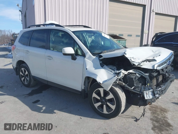 2018 Subaru Forester Limited with VIN JF2SJAJC2JH535484, listed as a IAAI auction lot 41587820 with 91,917 mi miles. Bid and sale history available at carsss.com. Image 1.